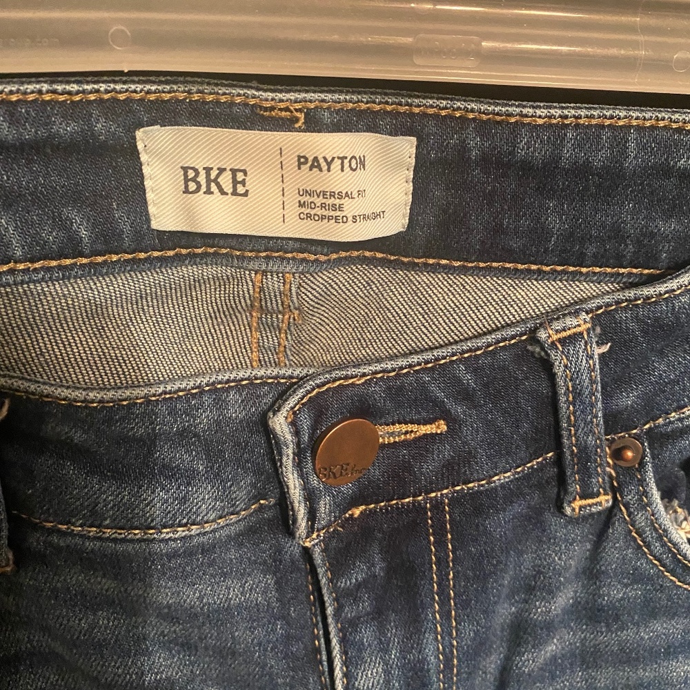 BKE Payton jeans.   Mid rise cropped straight